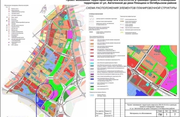 Проект межевания территории от ул. Автогенной до реки Плющихи в Октябрьском районе города Новосибирска